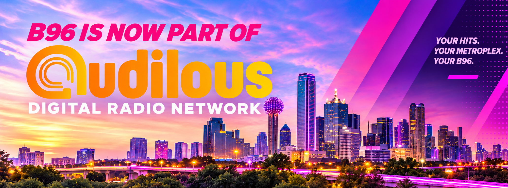 Audilous Dallas Skyline Radio Banner
